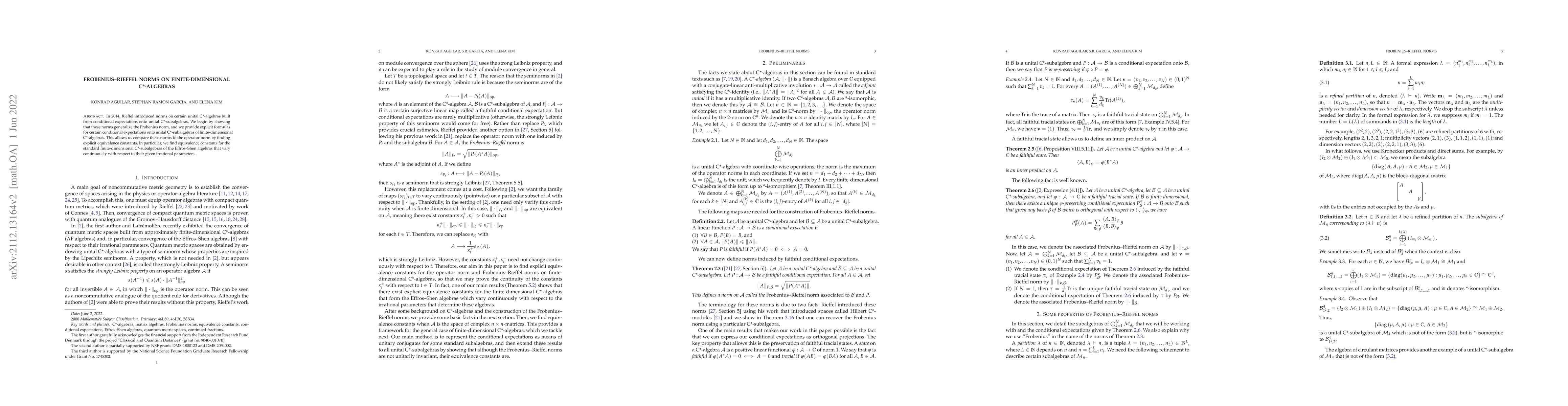 Thumbnail for Frobenius-Rieffel norms on finite-dimensional C*-algebras
