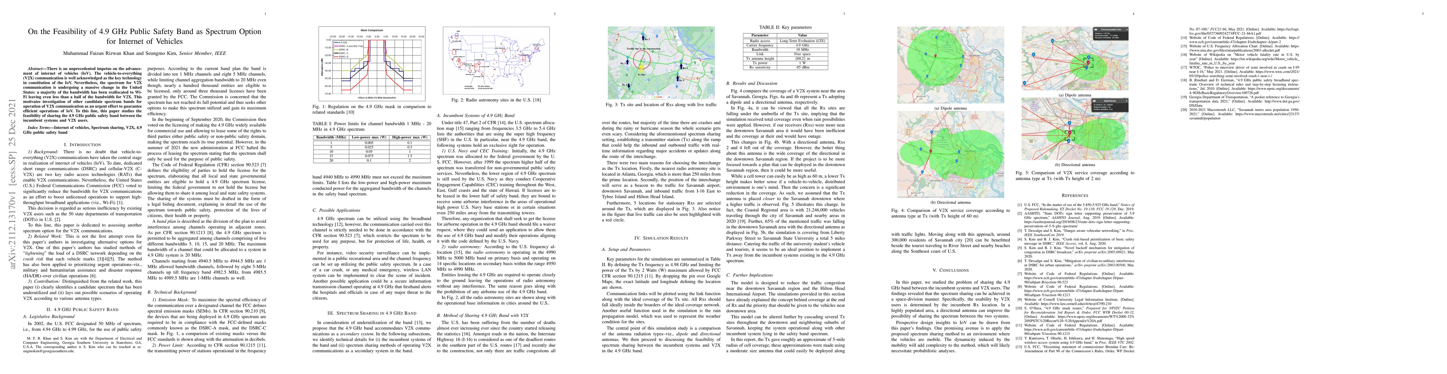 Thumbnail for On the Feasibility of 4.9 GHz Public Safety Band as Spectrum Option for
  Internet of Vehicles