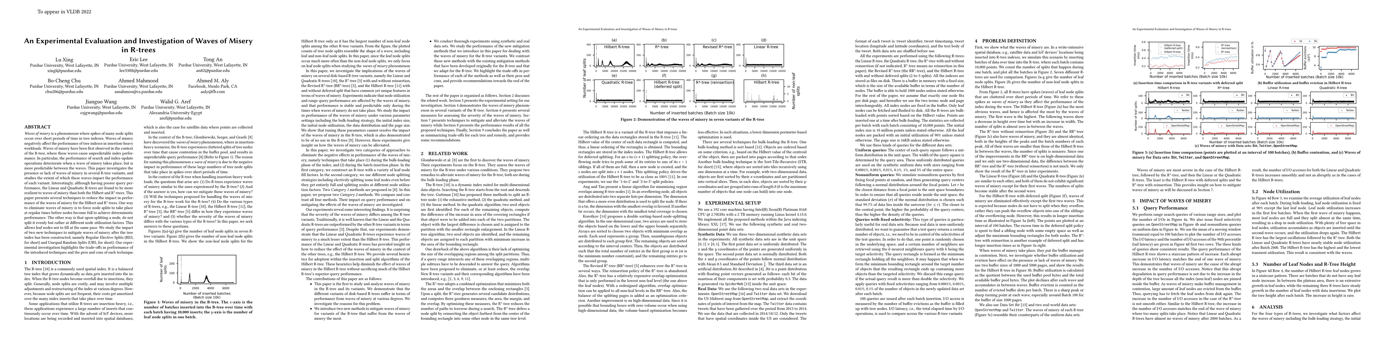 Thumbnail for An Experimental Evaluation and Investigation of Waves of Misery in
  R-trees