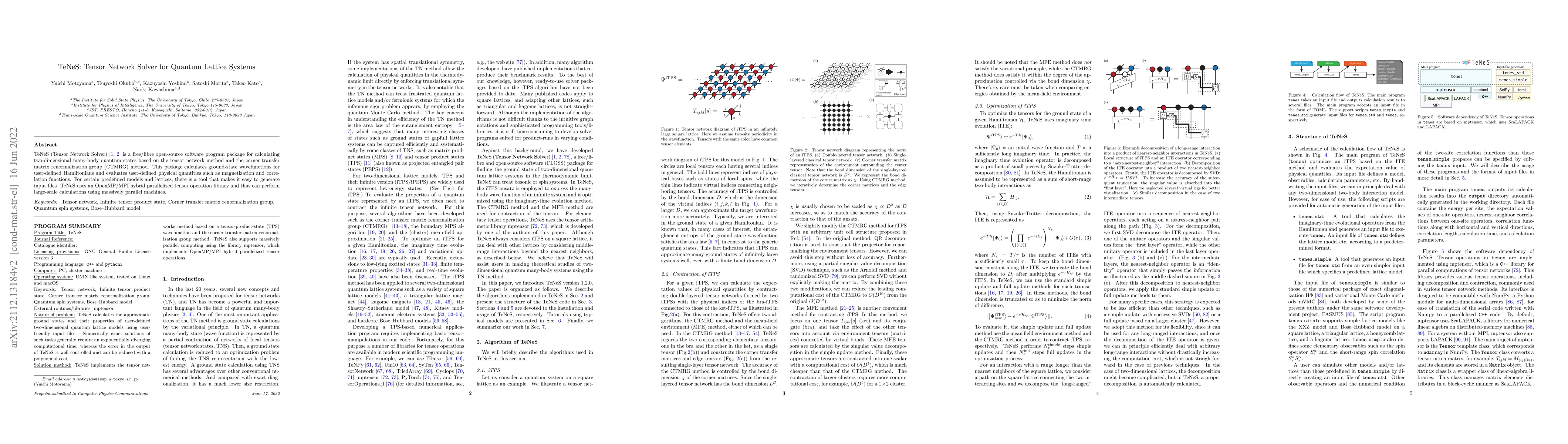 Thumbnail for TeNeS: Tensor Network Solver for Quantum Lattice Systems
