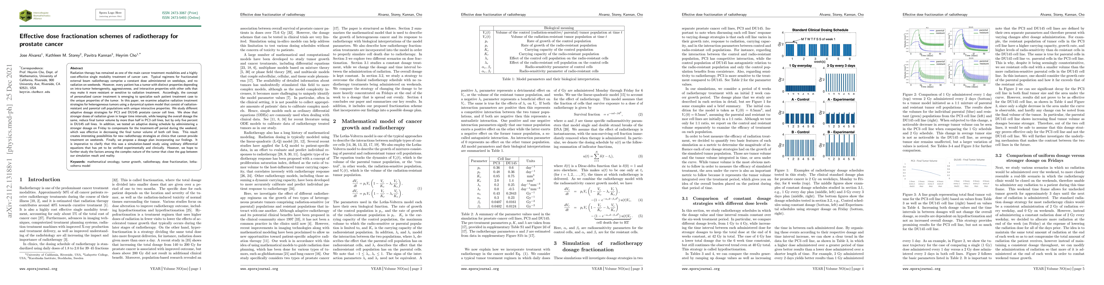 Thumbnail for Effective dose fractionation schemes of radiotherapy for prostate cancer