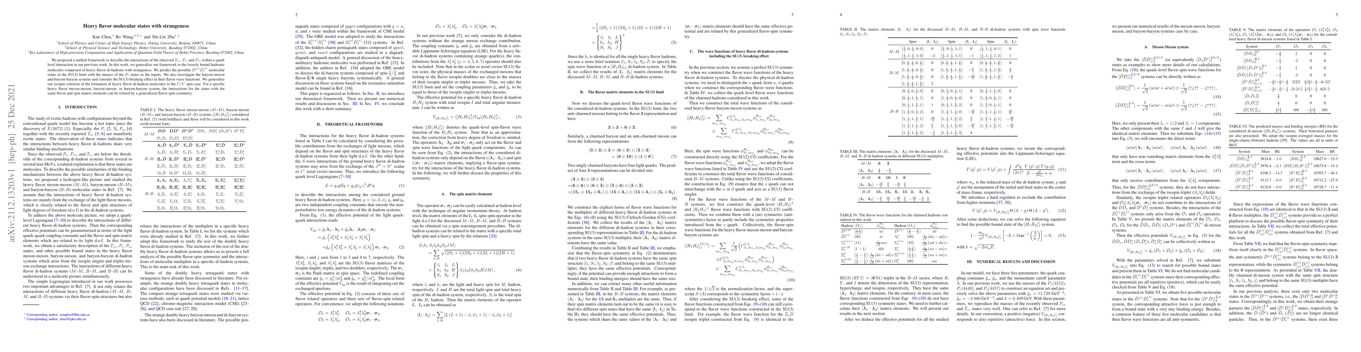 Thumbnail for Heavy flavor molecular states with strangeness