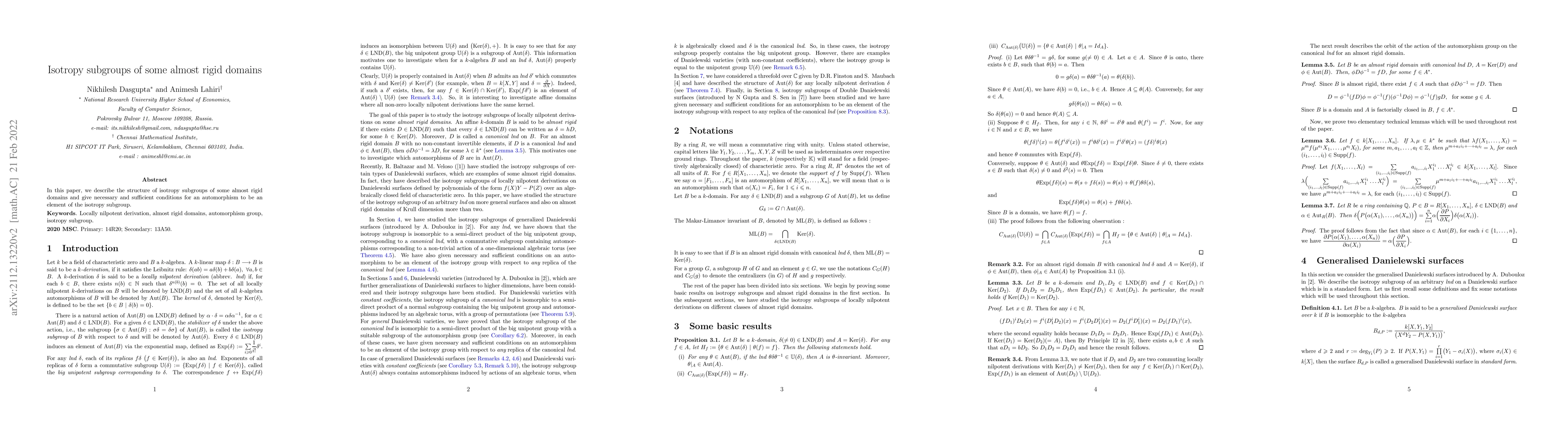 Thumbnail for Isotropy subgroups of some almost rigid domains