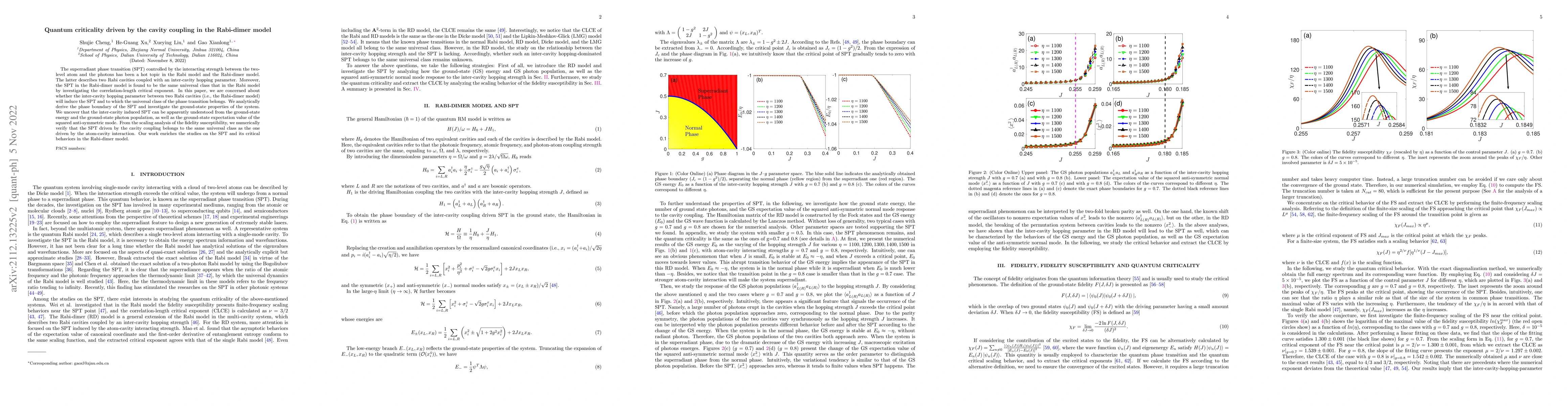 Thumbnail for Quantum criticality driven by the cavity coupling in Rabi-dimer model