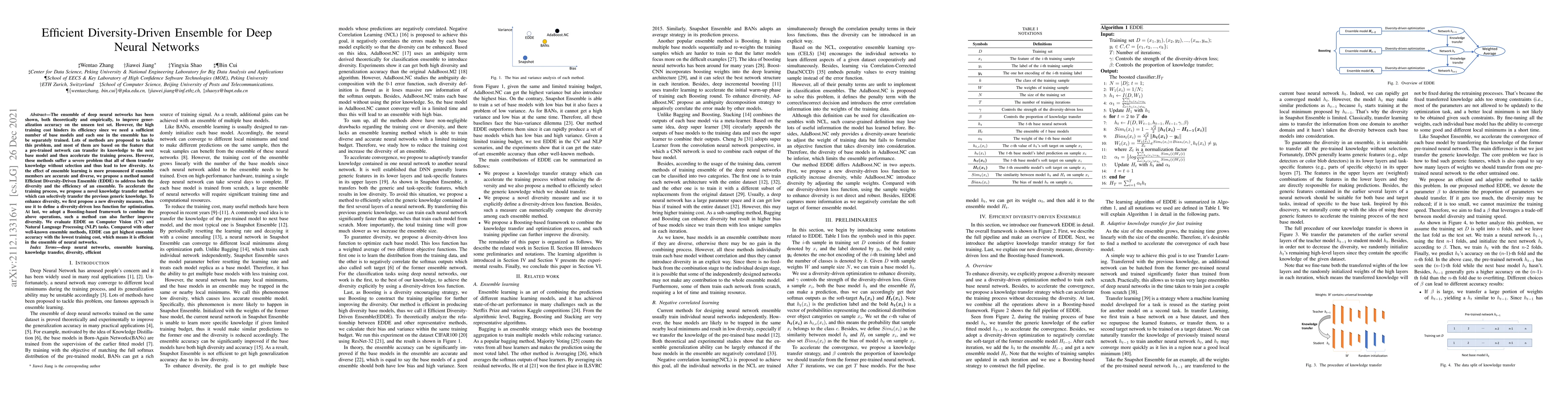 Thumbnail for Efficient Diversity-Driven Ensemble for Deep Neural Networks
