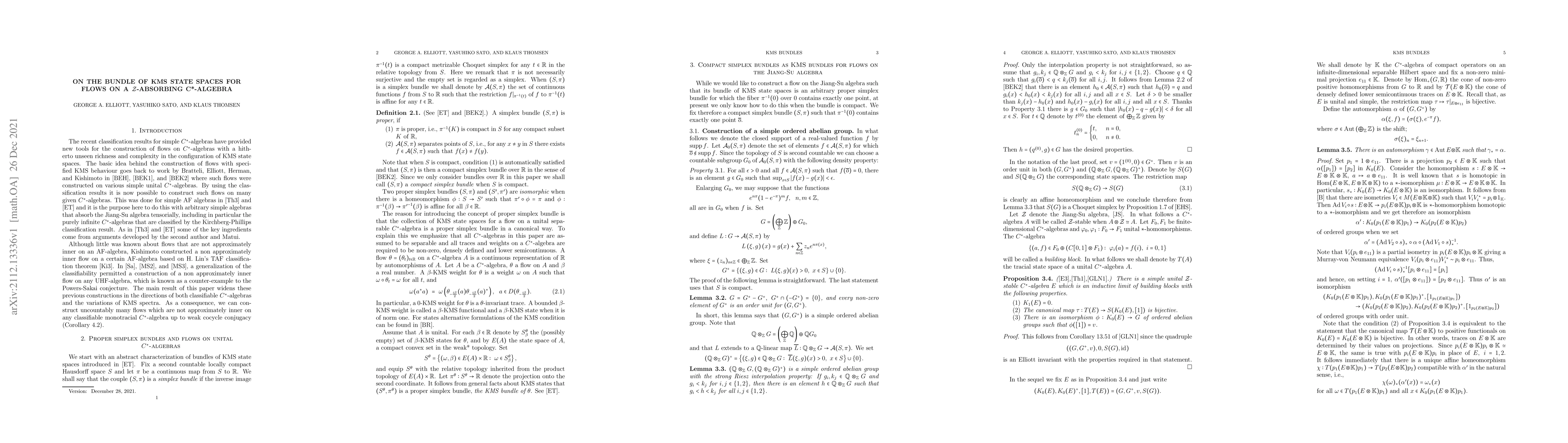 Thumbnail for On the bundle of KMS state spaces for flows on a Z-absorbing C*-algebra