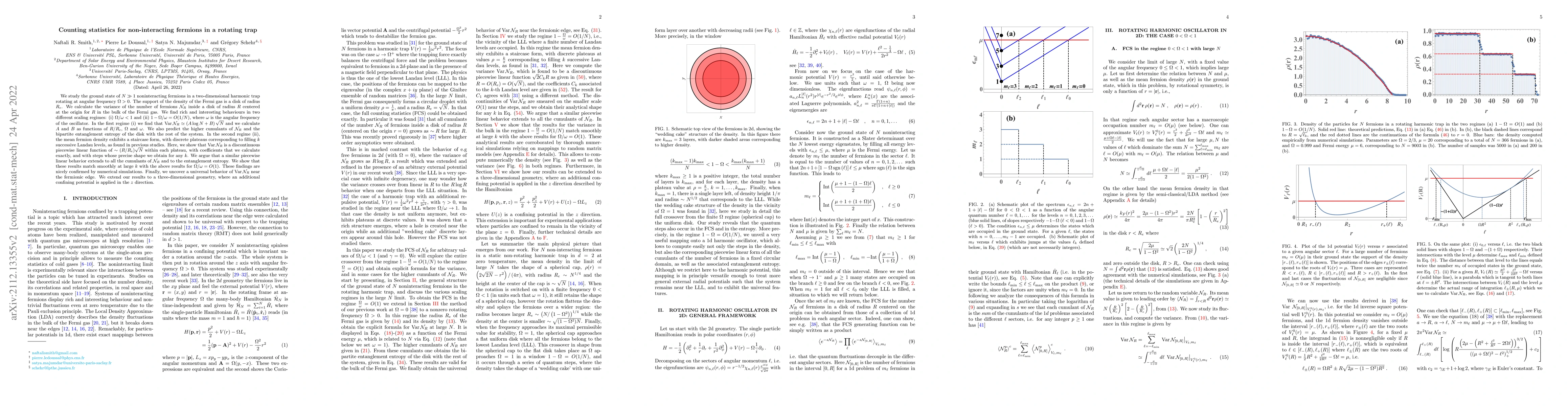 Thumbnail for Counting statistics for non-interacting fermions in a rotating trap