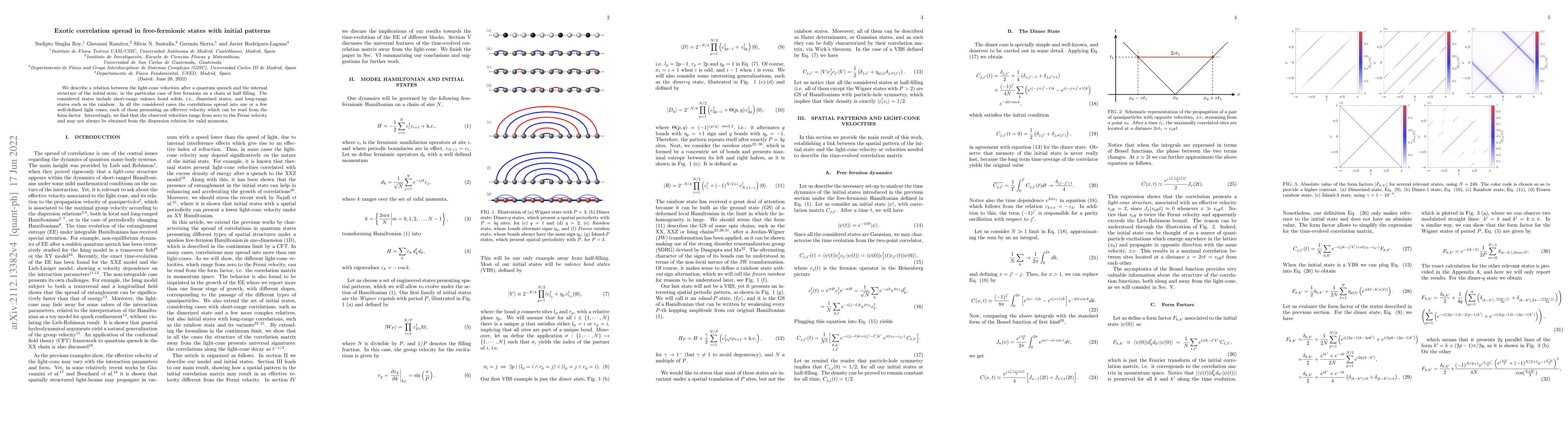 Thumbnail for Exotic correlation spread in free-fermionic states with initial patterns