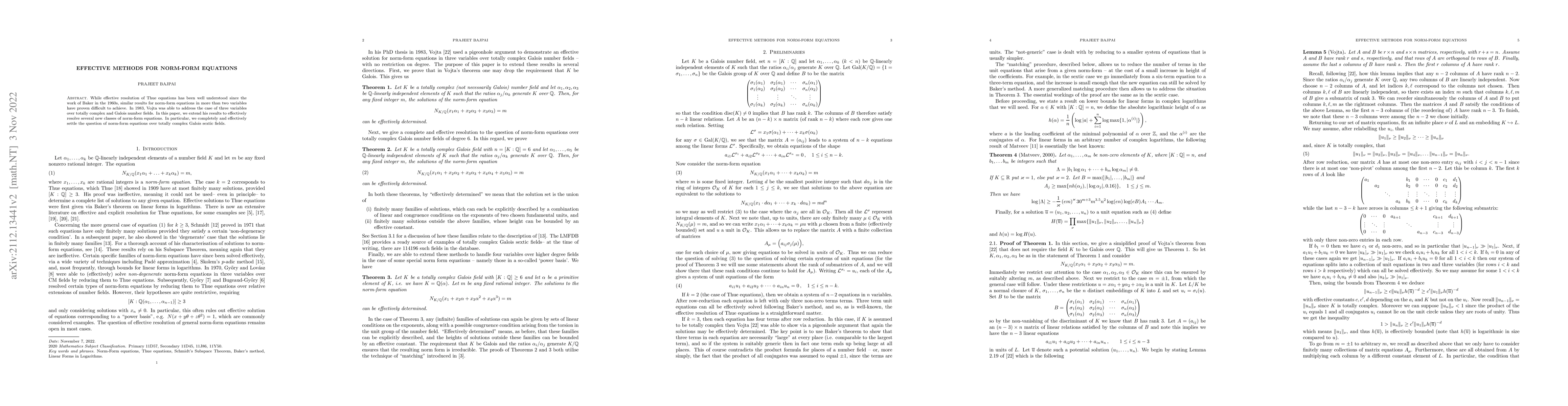Thumbnail for Effective Methods for Norm-Form Equations