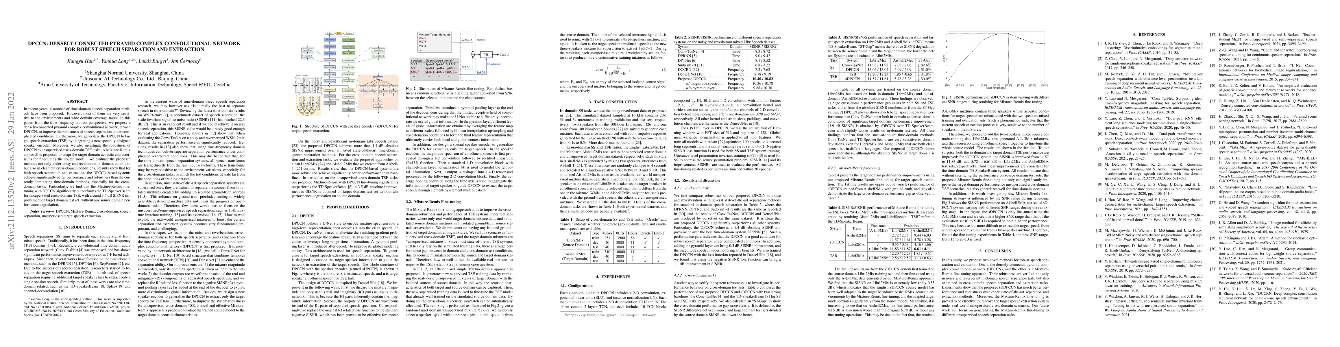 Thumbnail for DPCCN: Densely-Connected Pyramid Complex Convolutional Network for
  Robust Speech Separation And Extraction