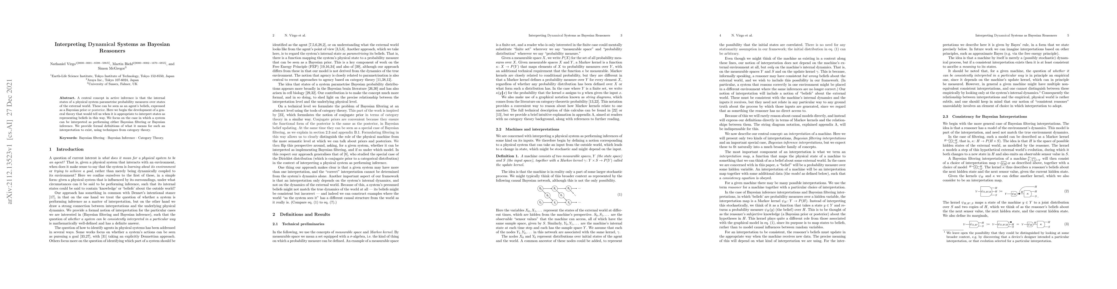 Thumbnail for Interpreting Dynamical Systems as Bayesian Reasoners