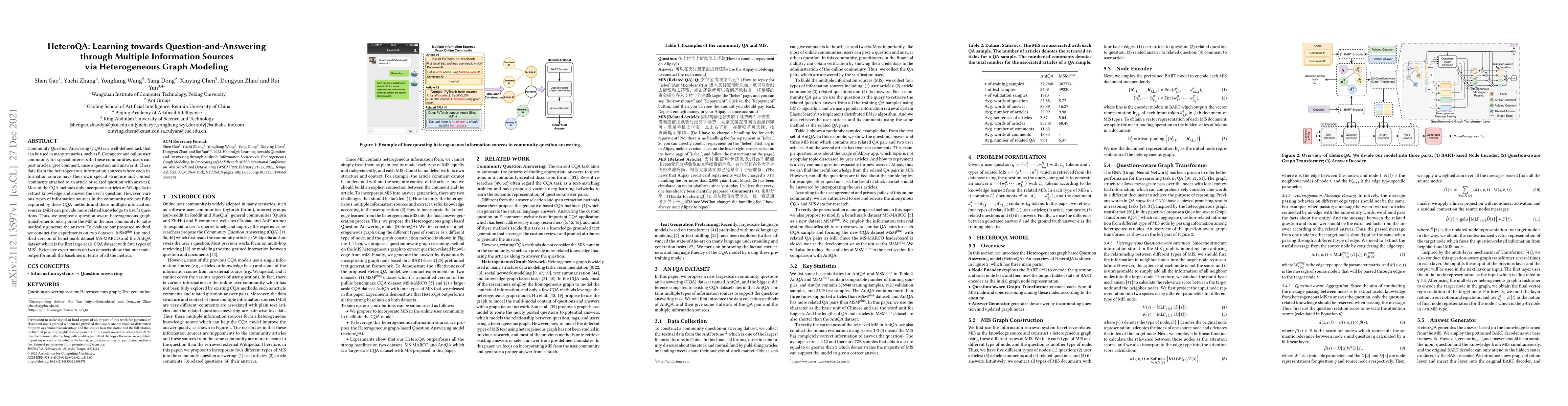 Thumbnail for HeteroQA: Learning towards Question-and-Answering through Multiple
  Information Sources via Heterogeneous Graph Modeling