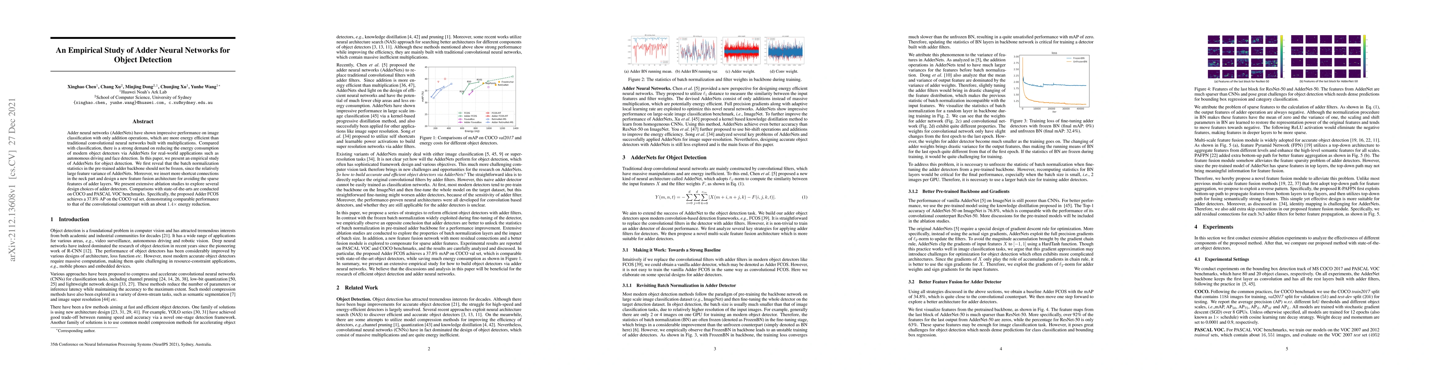 Thumbnail for An Empirical Study of Adder Neural Networks for Object Detection
