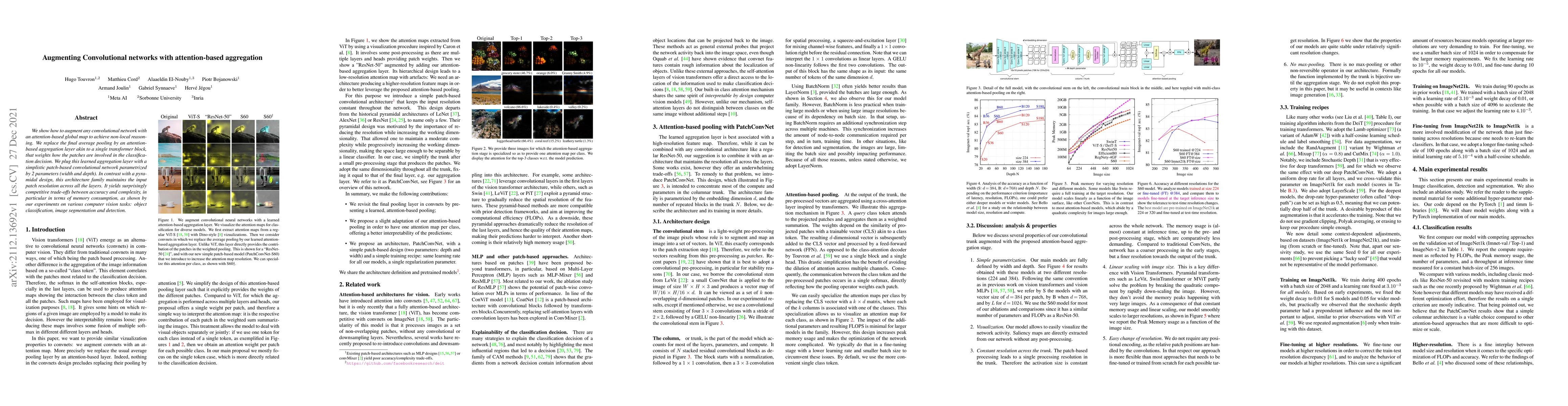 Thumbnail for Augmenting Convolutional networks with attention-based aggregation