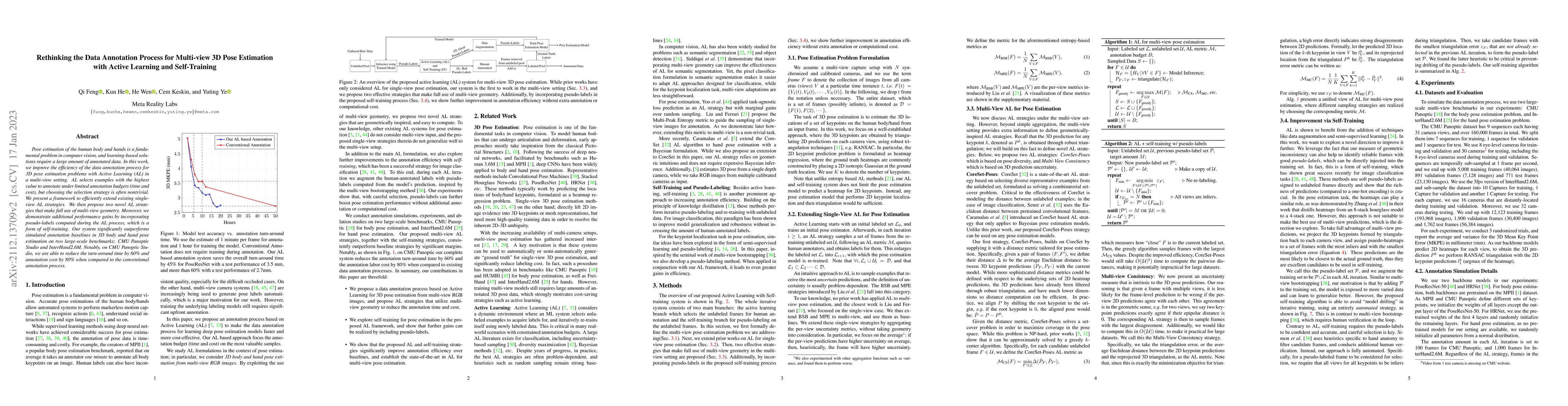 Thumbnail for Rethinking the Data Annotation Process for Multi-view 3D Pose Estimation
  with Active Learning and Self-Training