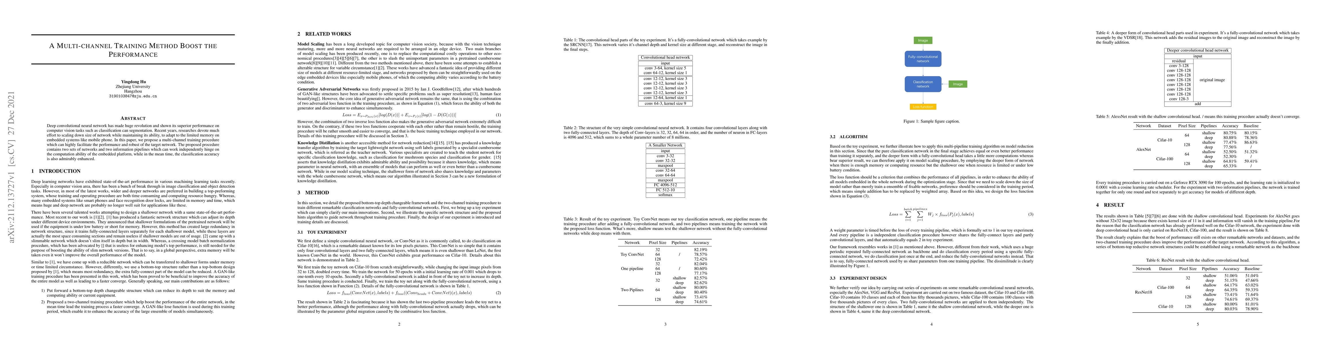Thumbnail for A Multi-channel Training Method Boost the Performance