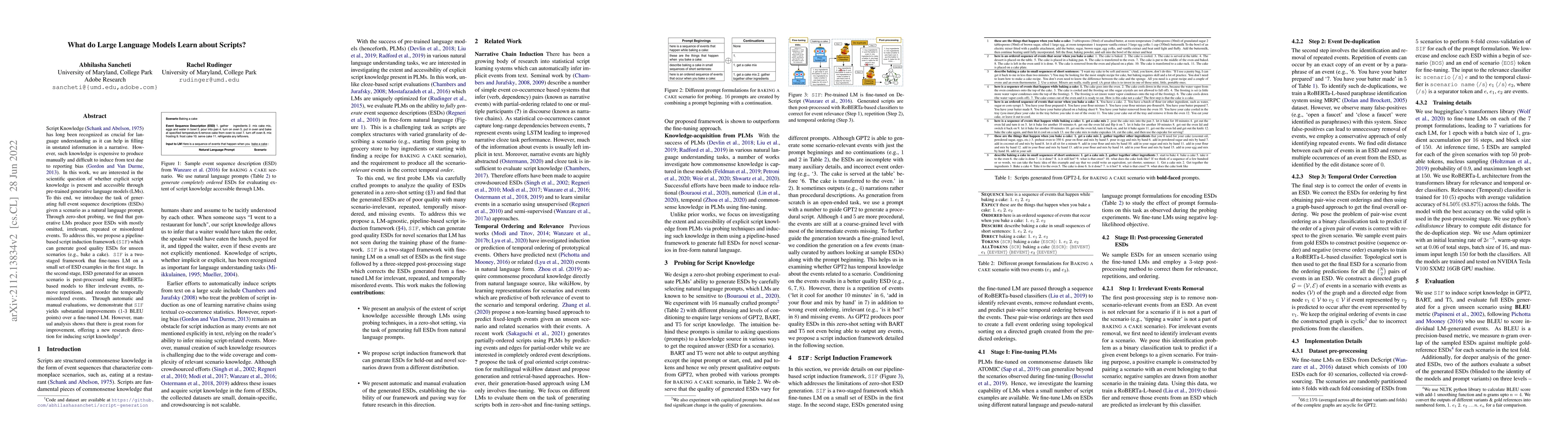 Thumbnail for What do Large Language Models Learn about Scripts?