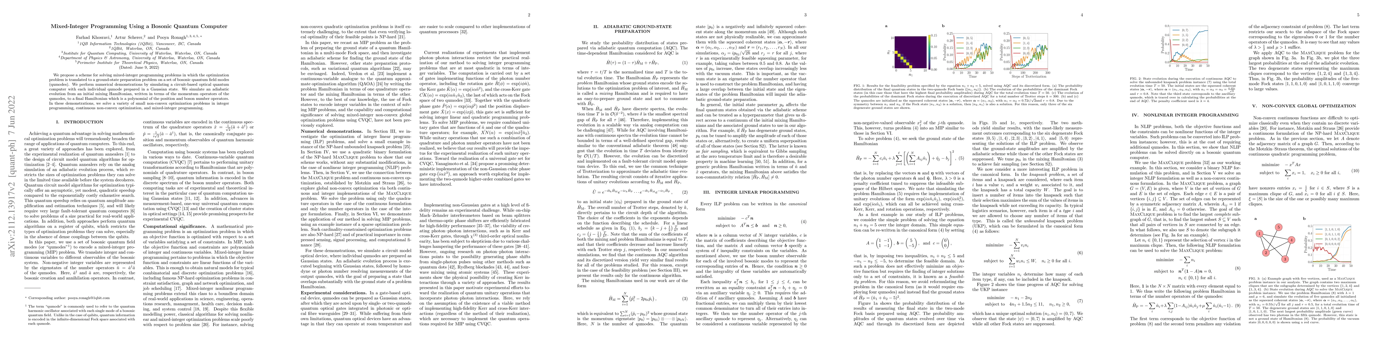 Thumbnail for Mixed-Integer Programming Using a Bosonic Quantum Computer