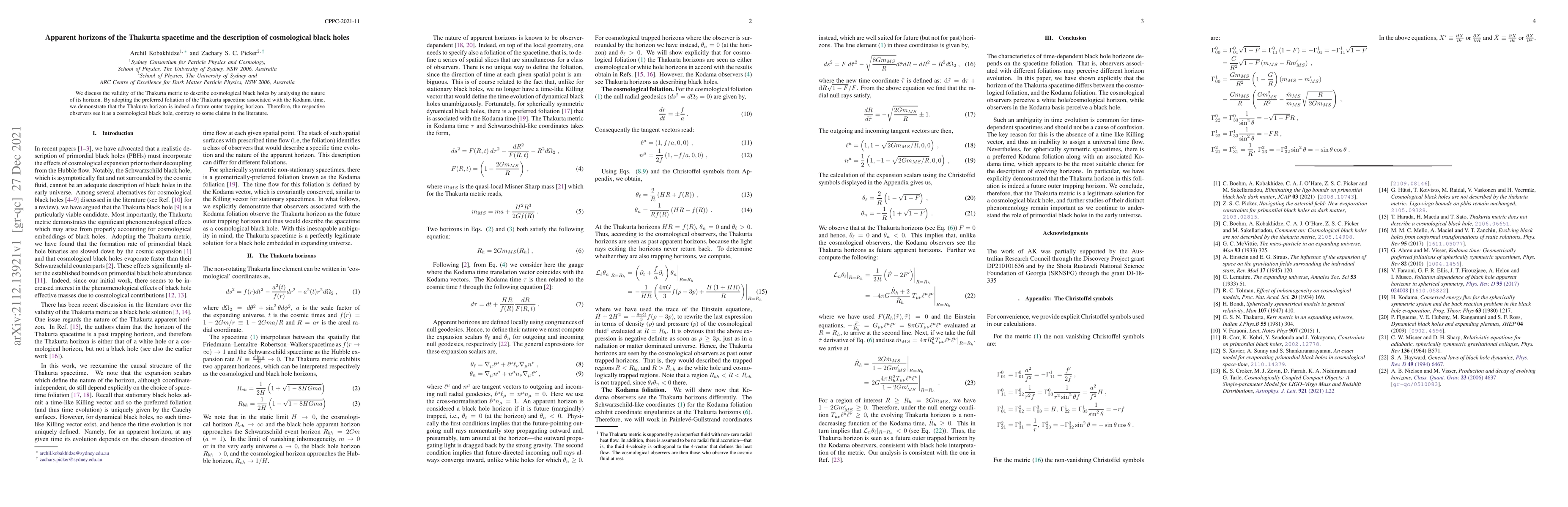 Thumbnail for Apparent horizons of the Thakurta spacetime and the description of
  cosmological black holes