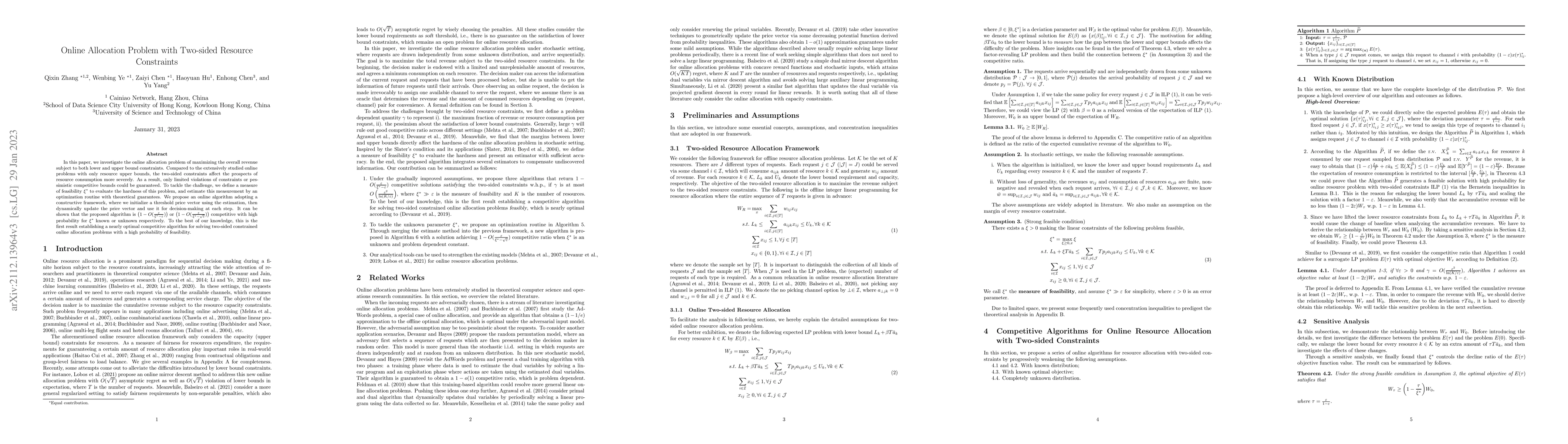 Thumbnail for Online Allocation Problem with Two-sided Resource Constraints