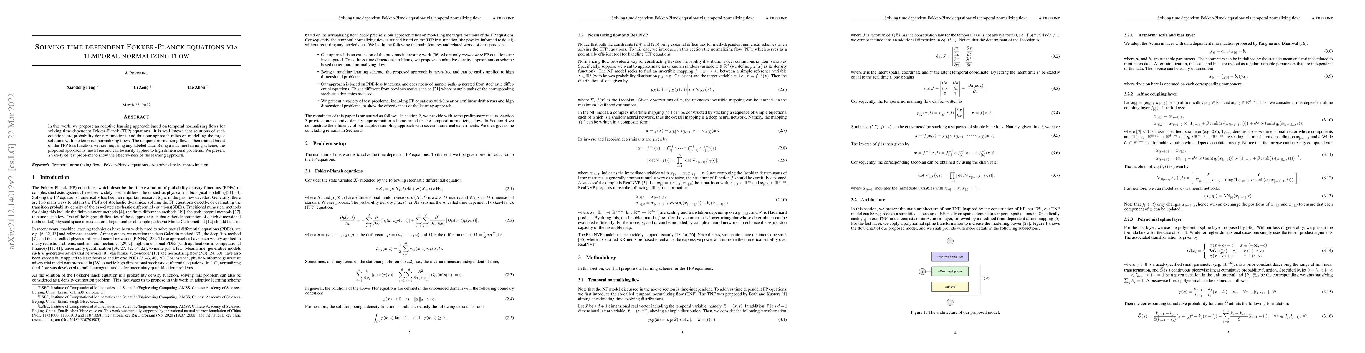 Thumbnail for Solving time dependent Fokker-Planck equations via temporal normalizing
  flow