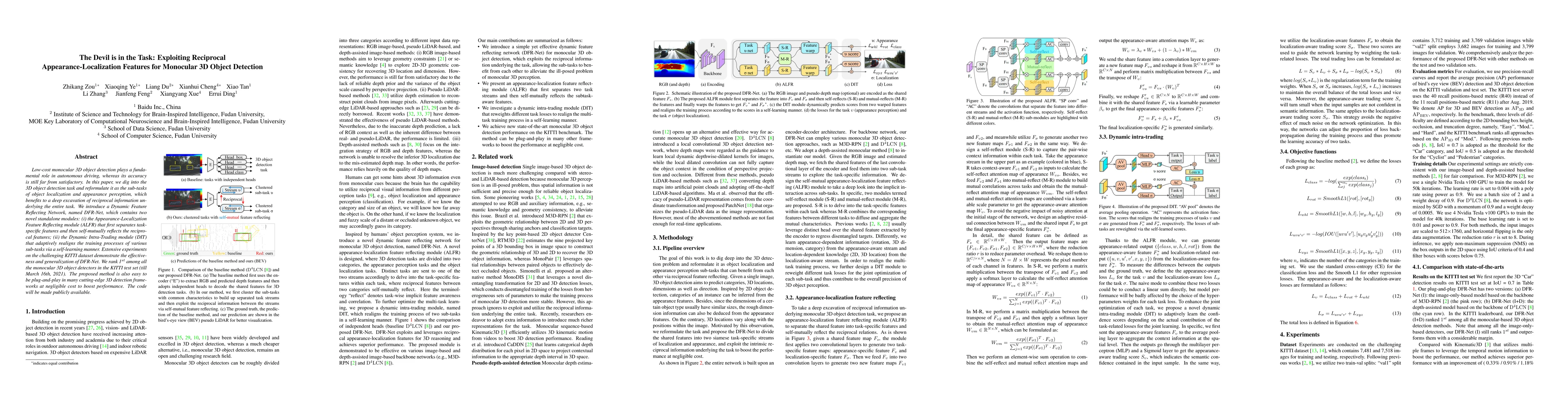 Thumbnail for The Devil is in the Task: Exploiting Reciprocal Appearance-Localization
  Features for Monocular 3D Object Detection