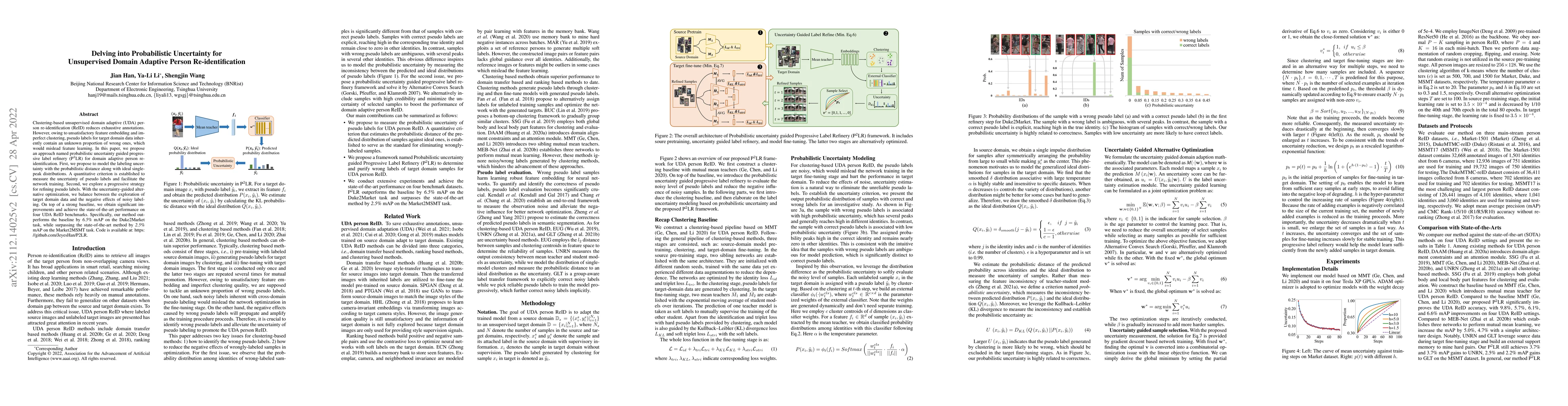 Thumbnail for Delving into Probabilistic Uncertainty for Unsupervised Domain Adaptive
  Person Re-Identification