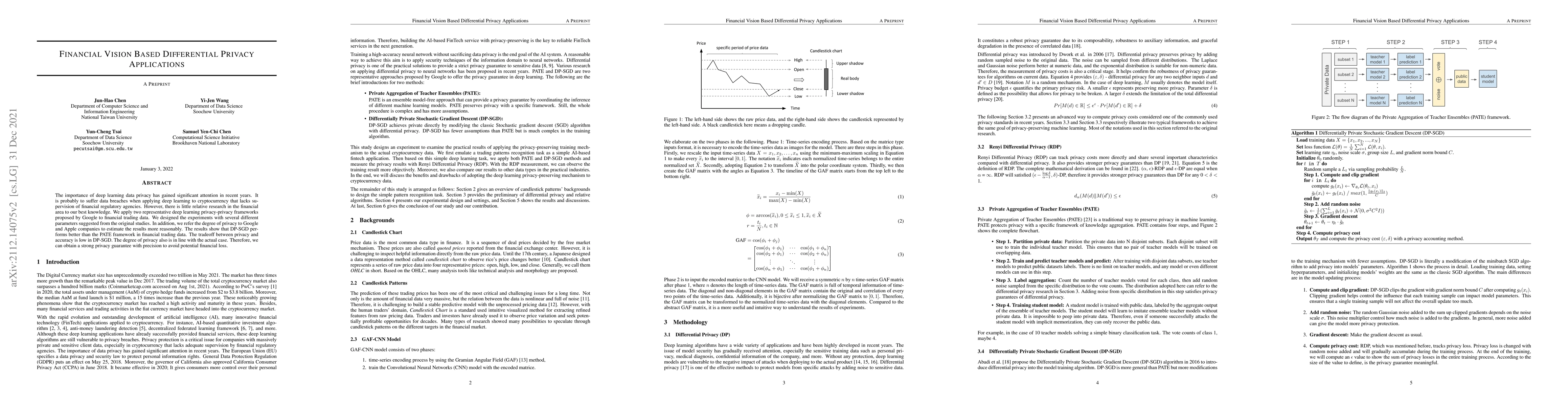 Thumbnail for Financial Vision Based Differential Privacy Applications