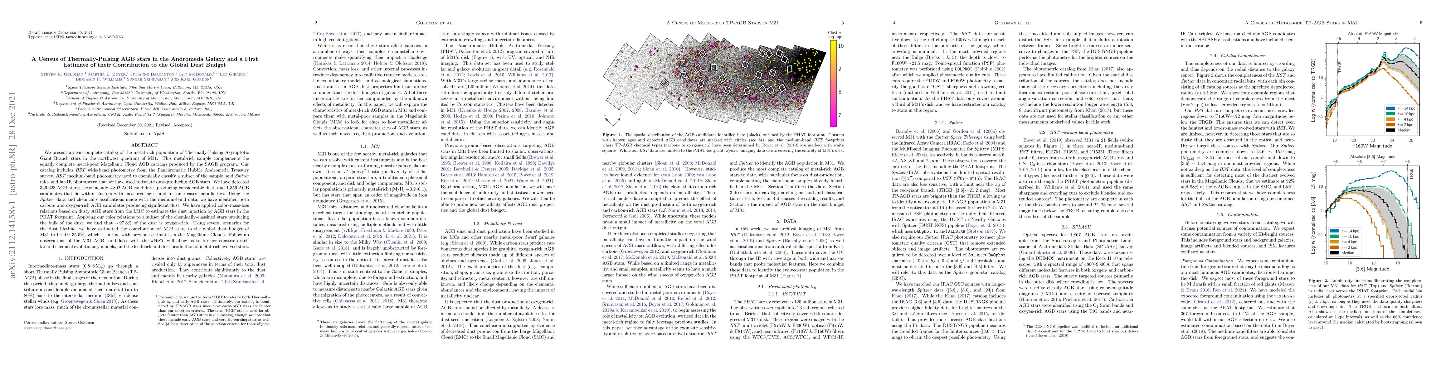 Thumbnail for A Census of Thermally-Pulsing AGB stars in the Andromeda Galaxy and a
  First Estimate of their Contribution to the Global Dust Budget