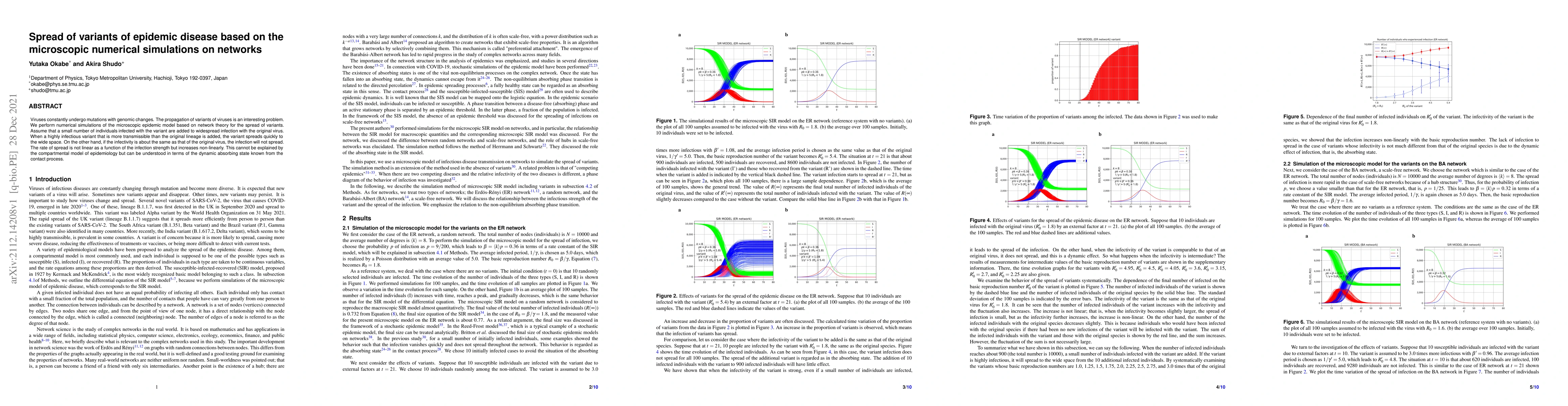 Thumbnail for Spread of variants of epidemic disease based on the microscopic
  numerical simulations on networks