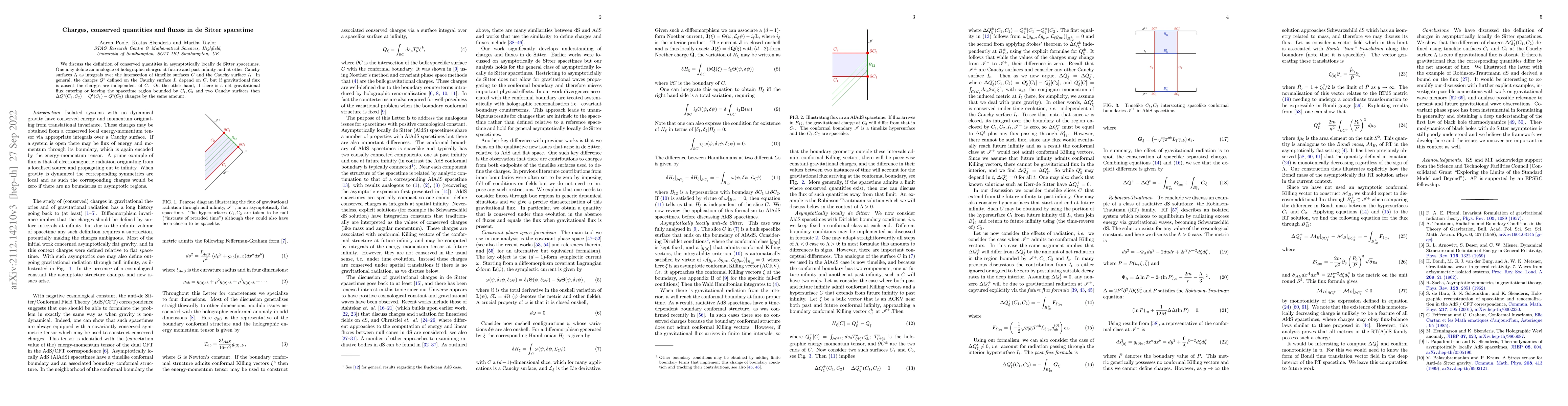 Thumbnail for Charges, conserved quantities and fluxes in de Sitter spacetime
