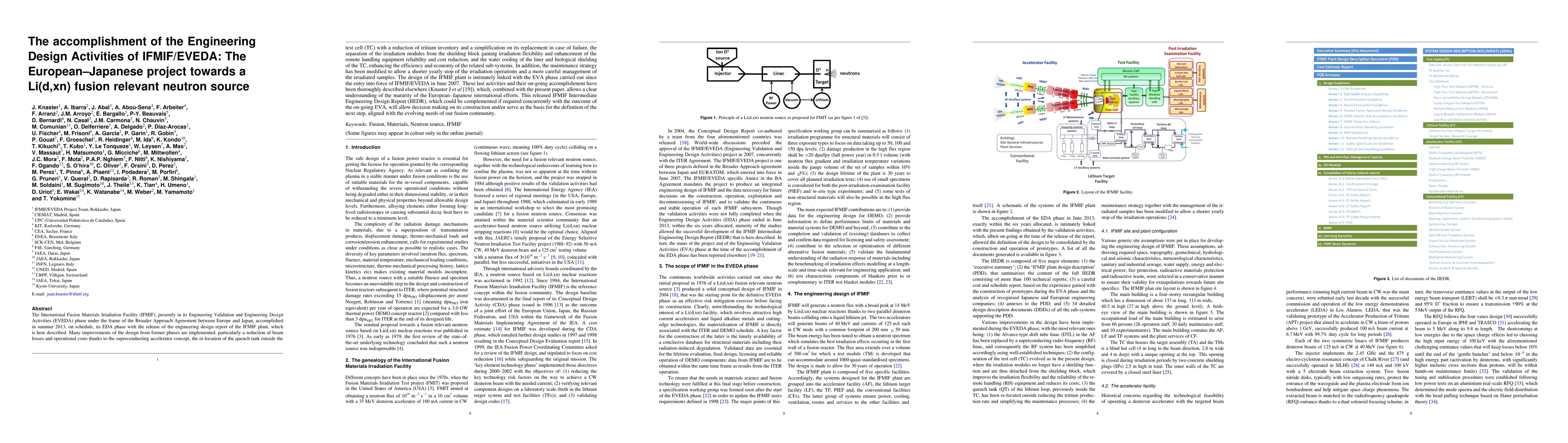 Thumbnail for The accomplishment of the Engineering Design Activities of IFMIF/EVEDA:
  The European Japanese project towards a Li(d,xn) fusion relevant neutron
  source