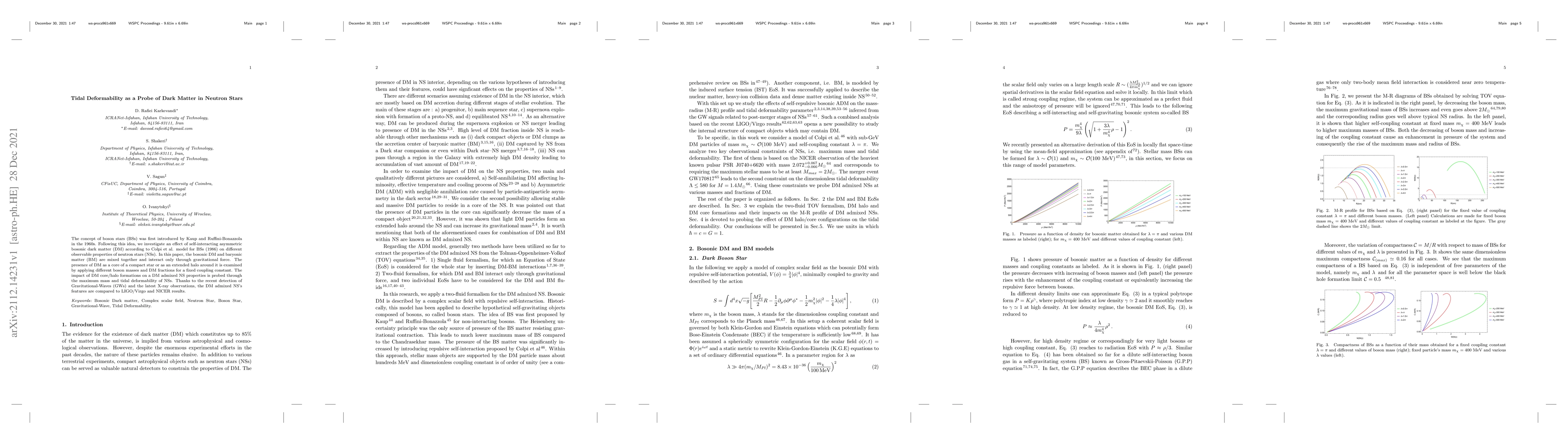 Thumbnail for Tidal Deformability as a Probe of Dark Matter in Neutron Stars