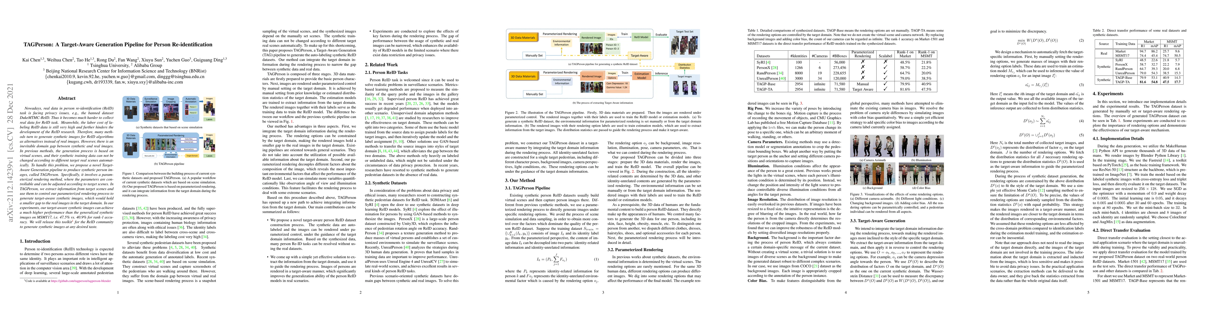 Thumbnail for TAGPerson: A Target-Aware Generation Pipeline for Person
  Re-identification