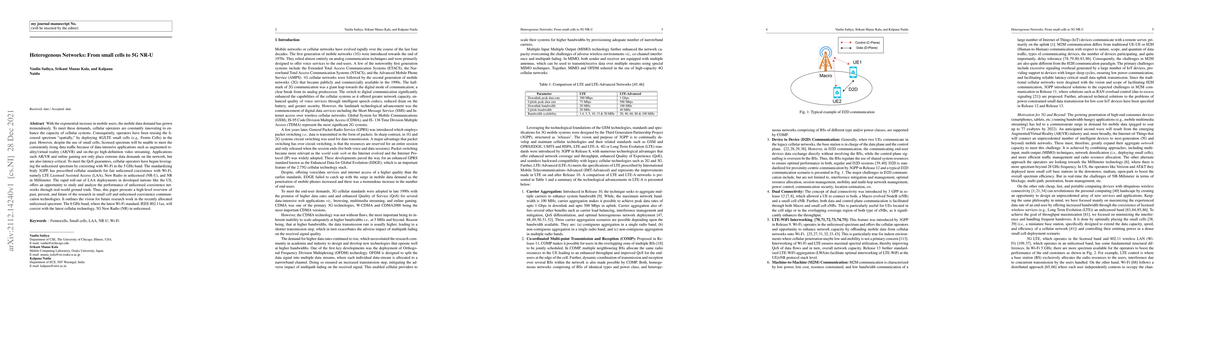 Thumbnail for Heterogenous Networks: From small cells to 5G NR-U