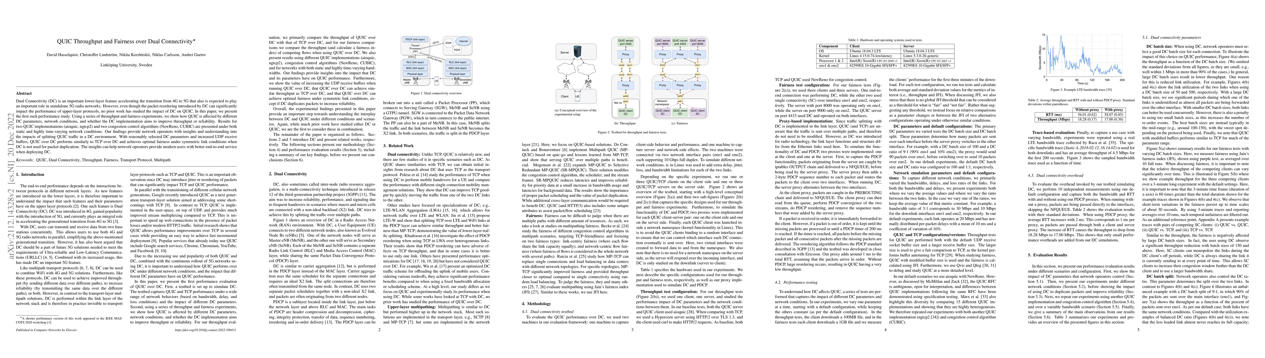 Thumbnail for QUIC Throughput and Fairness over Dual Connectivity