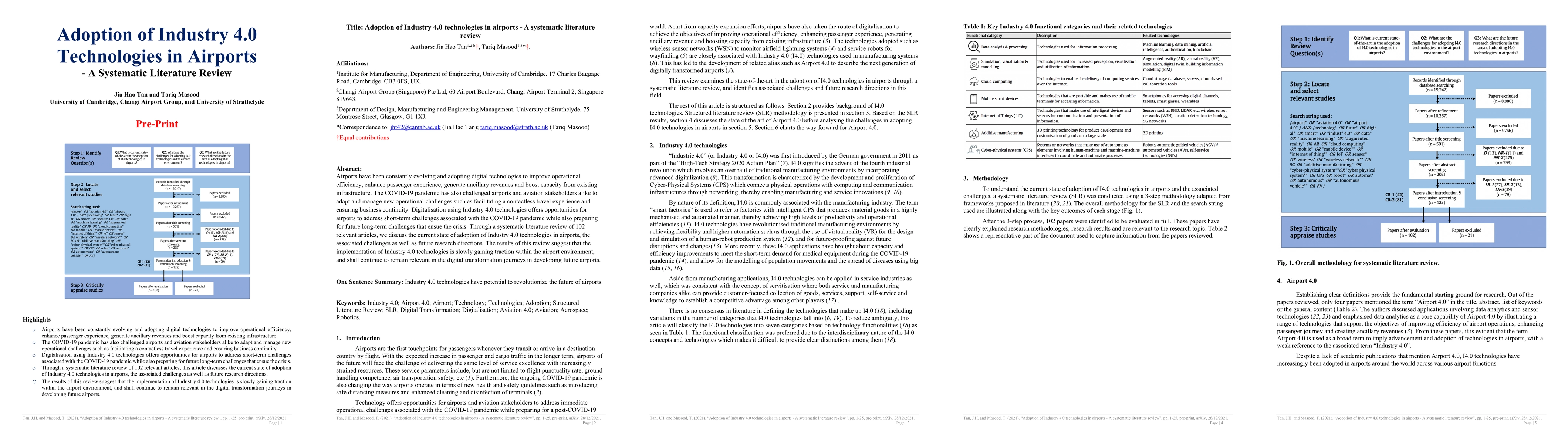 Thumbnail for Adoption of Industry 4.0 technologies in airports -- A systematic
  literature review