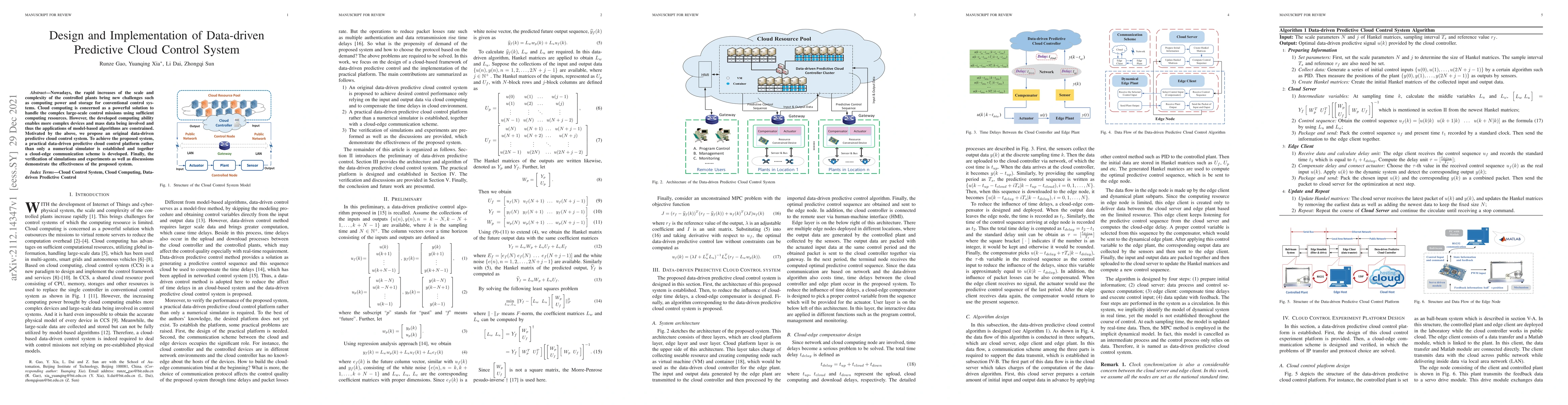 Thumbnail for Design and Implementation of Data-driven Predictive Cloud Control System
