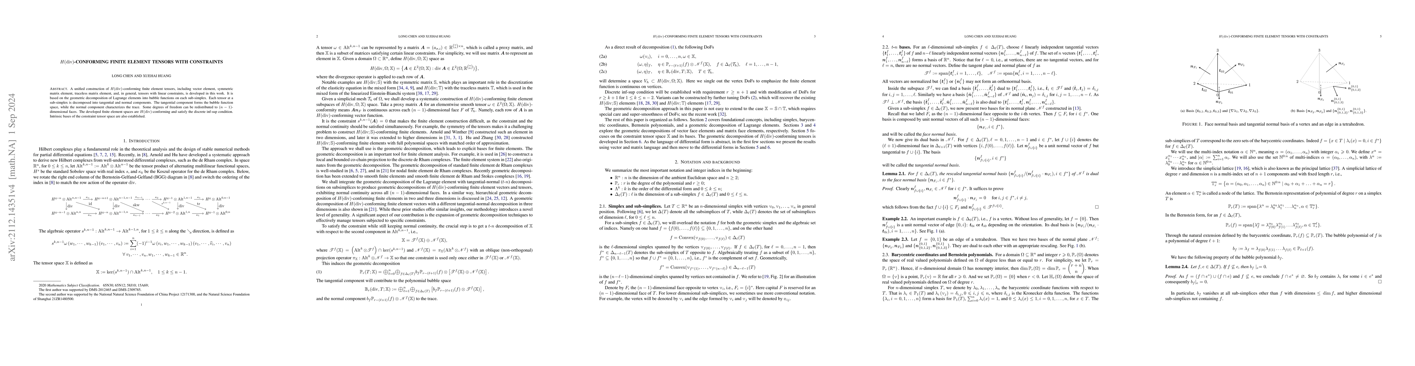 Thumbnail for $H(\textrm{div})$-conforming Finite Element Tensors