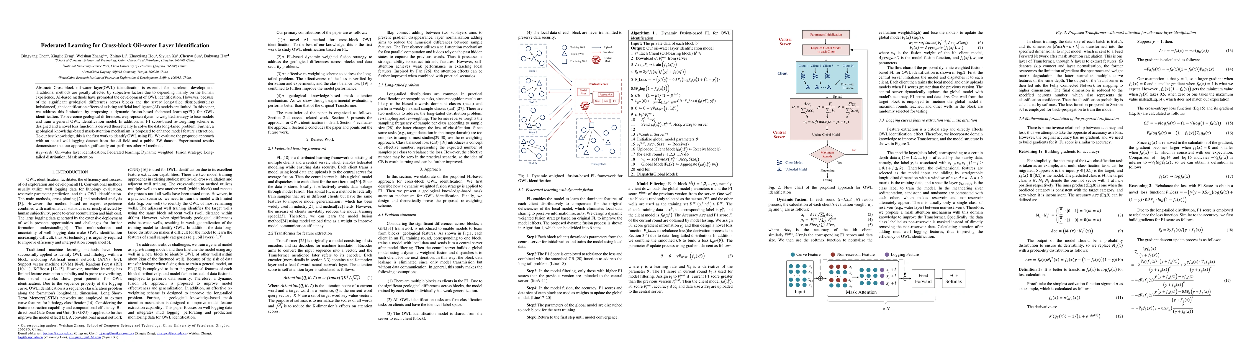 Thumbnail for Federated Learning for Cross-block Oil-water Layer Identification
