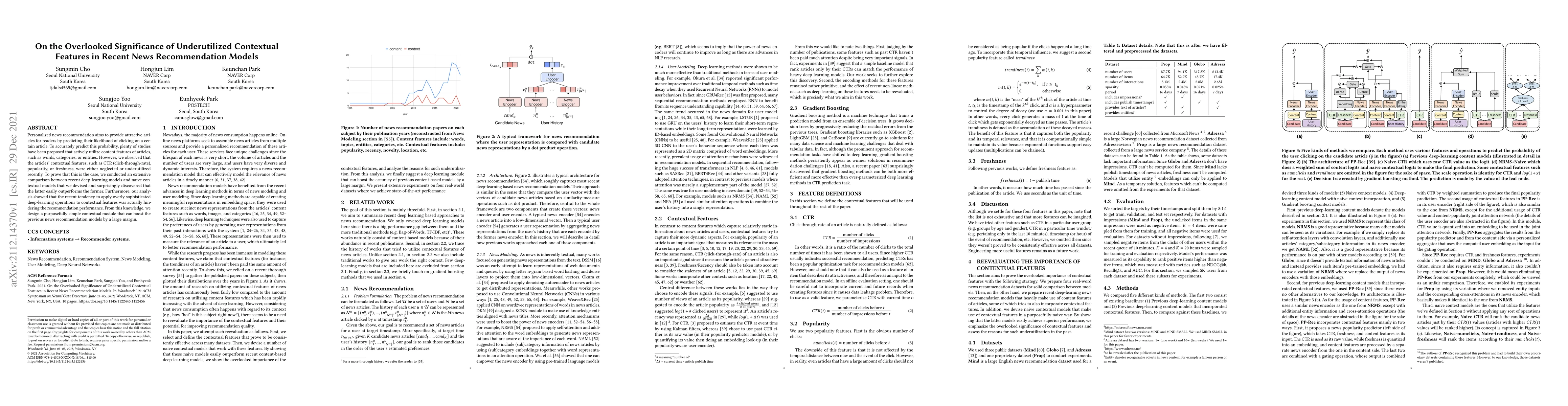 Thumbnail for On the Overlooked Significance of Underutilized Contextual Features in
  Recent News Recommendation Models