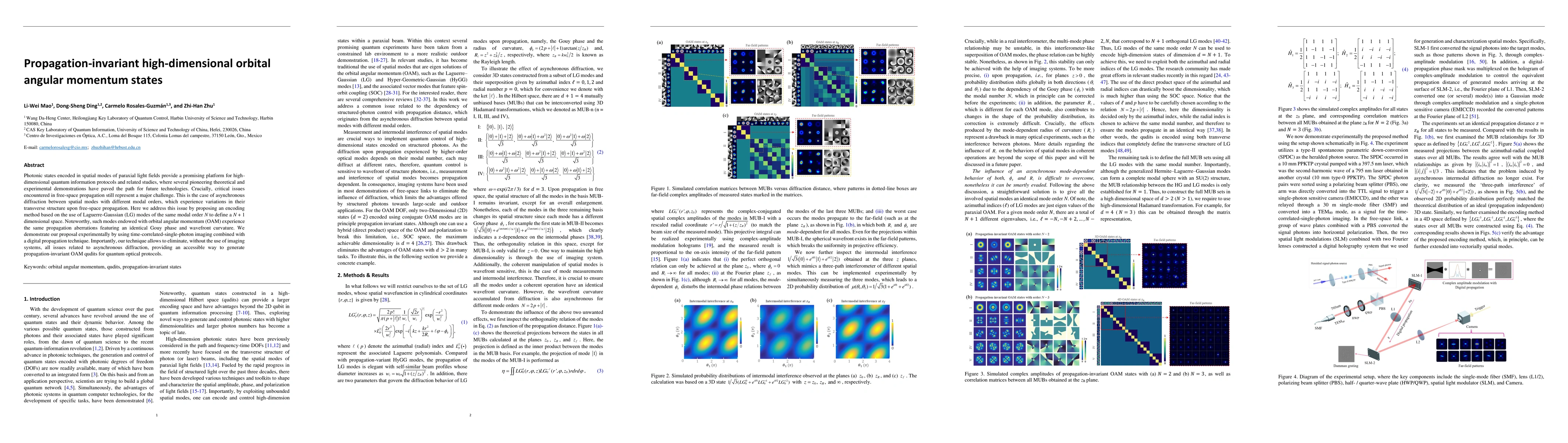 Thumbnail for Propagation-invariant high-dimensional orbital angular momentum states