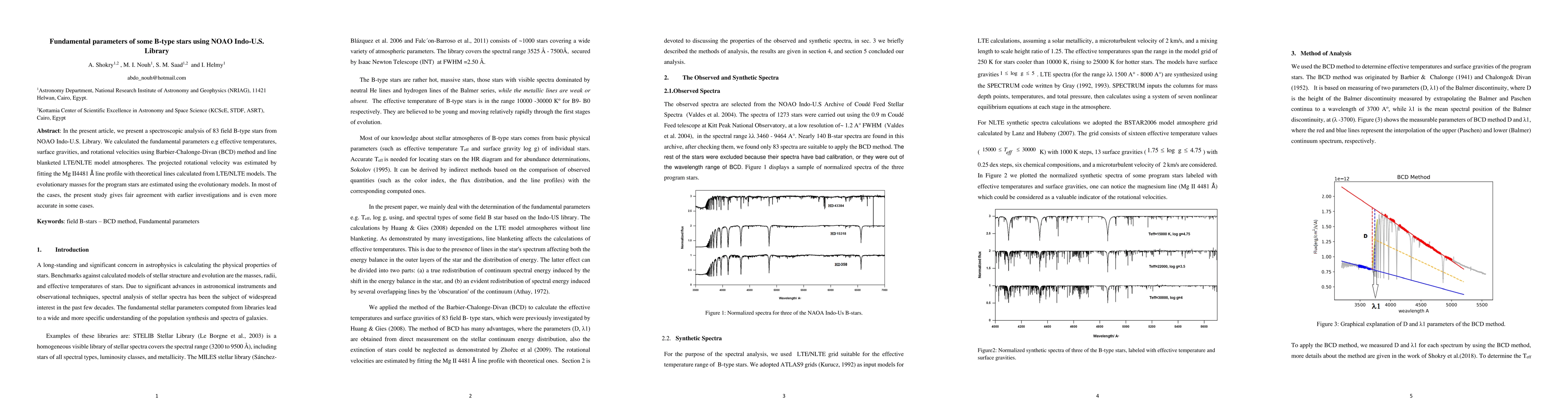 Thumbnail for Fundamental parameters of some B-type stars using NOAO Indo-U.S. Library