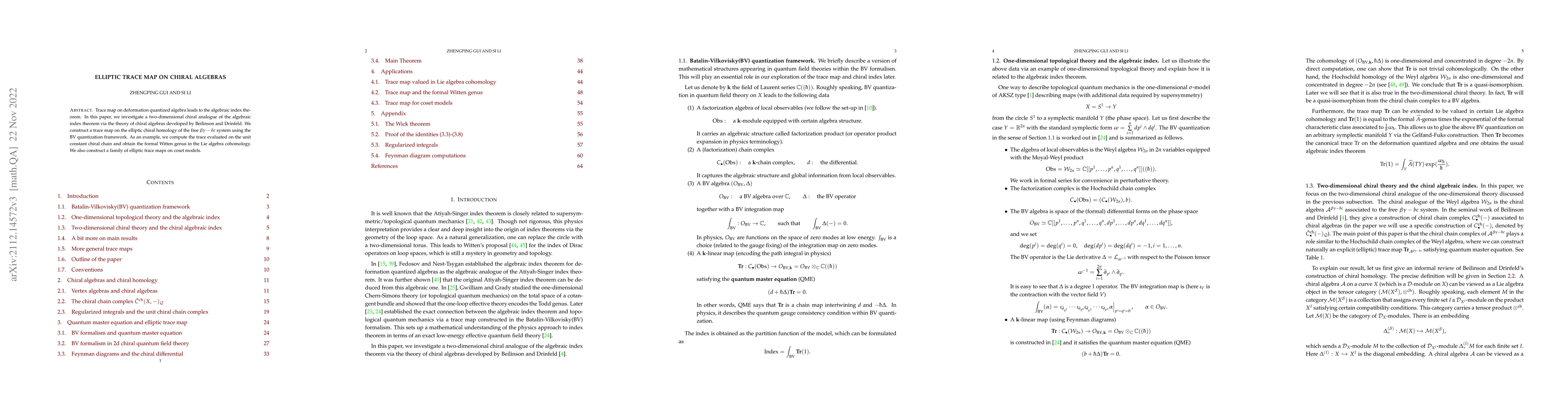 Thumbnail for Elliptic Trace Map on Chiral Algebras