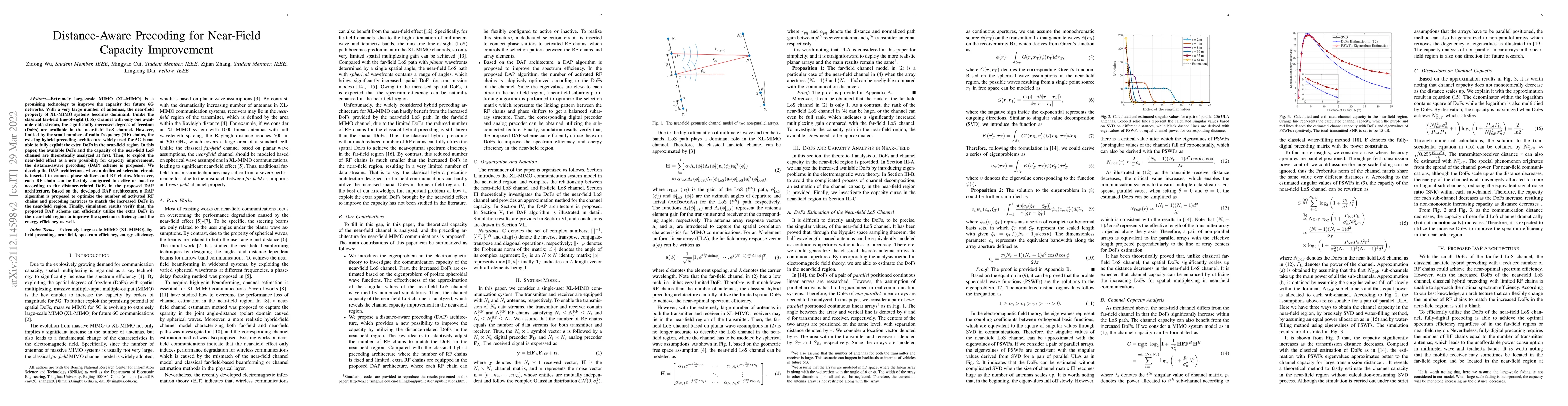 Thumbnail for Distance-Aware Precoding for Near-Field Capacity Improvement