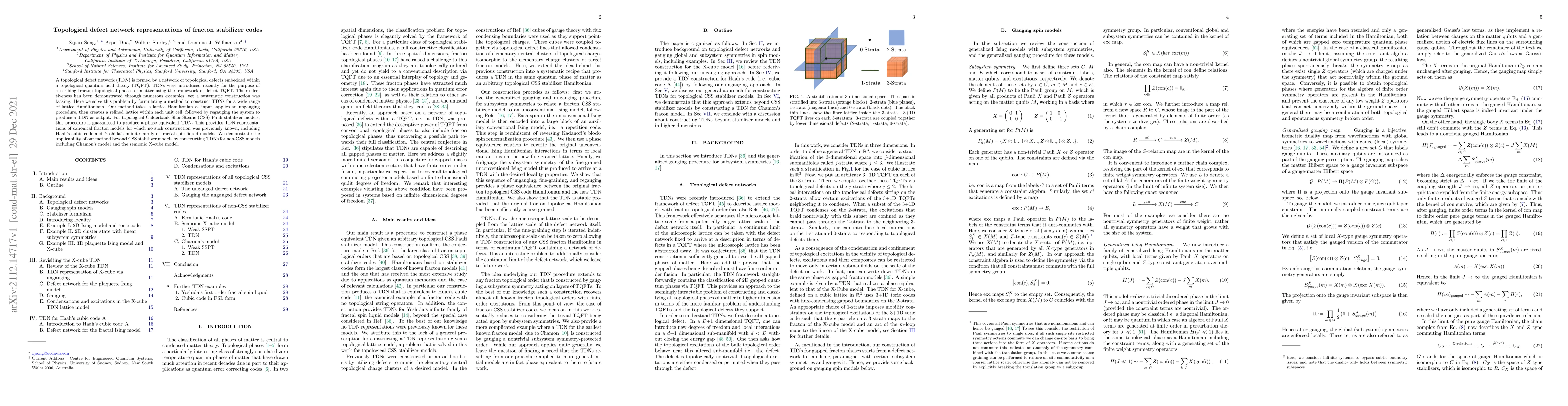 Thumbnail for Topological defect network representations of fracton stabilizer codes
