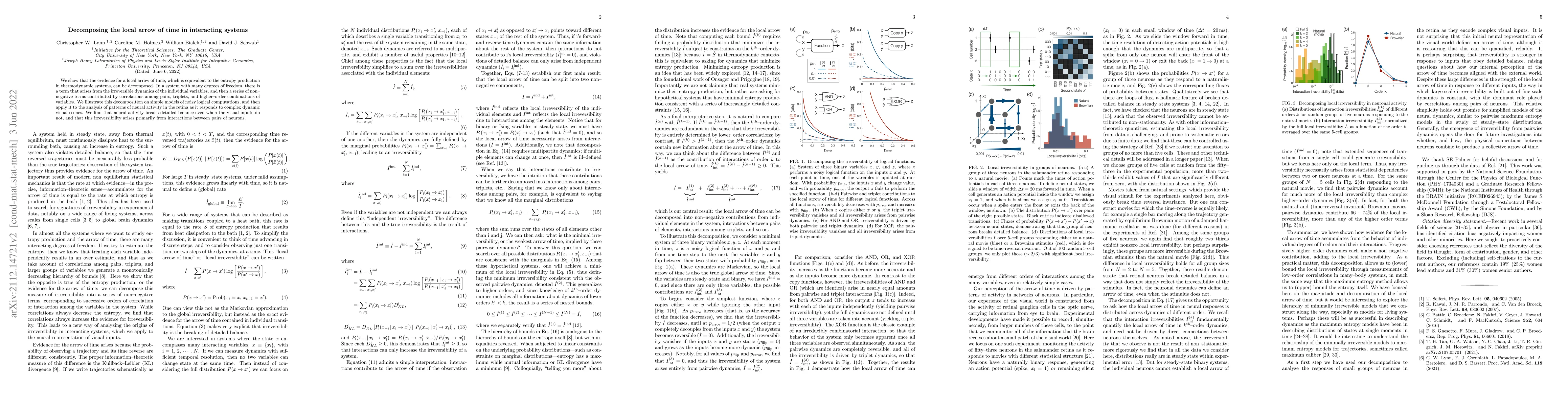 Thumbnail for Decomposing the local arrow of time in interacting systems