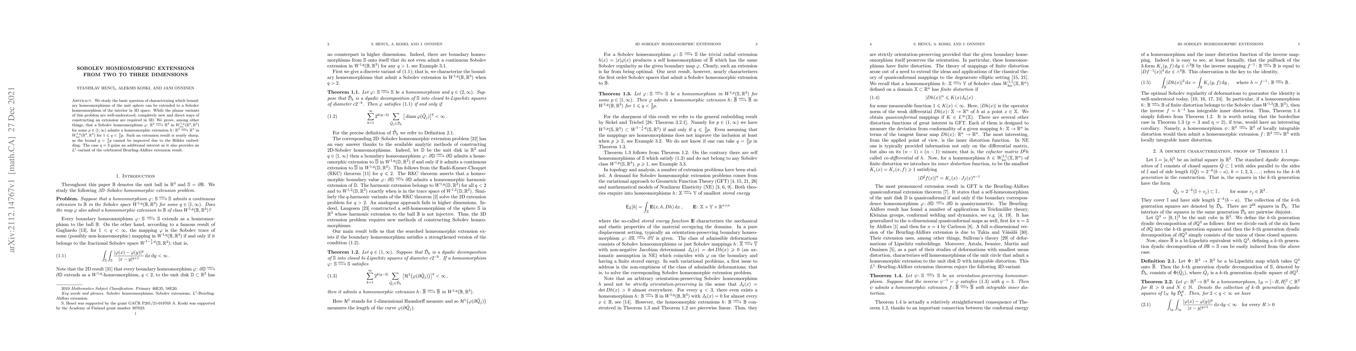 Thumbnail for Sobolev homeomorphic extensions from two to three dimensions