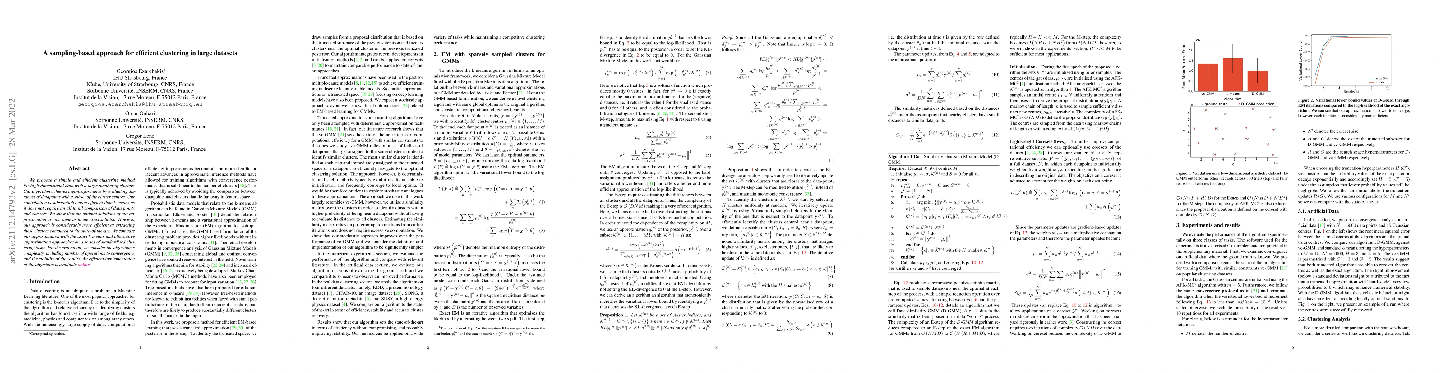 Thumbnail for A sampling-based approach for efficient clustering in large datasets