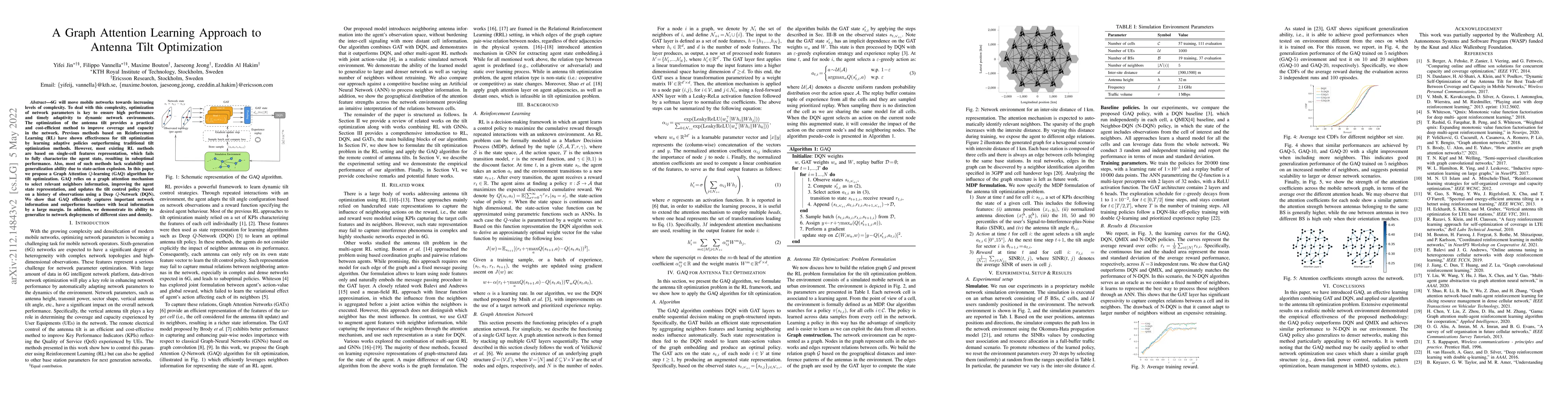 Thumbnail for A Graph Attention Learning Approach to Antenna Tilt Optimization